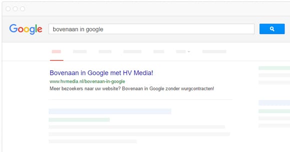 HV Media Bovenaan in Google